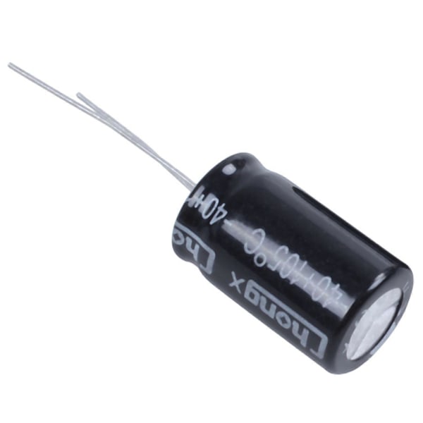 10 stk. 22uF 400V 105C Elektrolyttkondensatorer Svart 13mm x 21mm