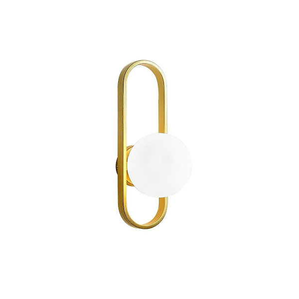 Vegglampe Sengelampe Moderne Bakgrunnsvegglampe Middelaldersk Globus Vegglampe Gull (Uten Lys)