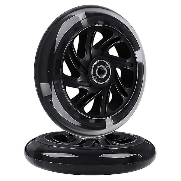 1 par 120mm barnescooter LED-lys blinkende hjul med lagre foran/bak LED blinkende scoot