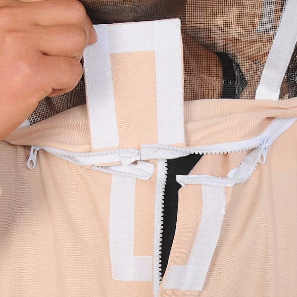 Bi-dräkt med läderhandskar - Aprikos, XL, 1 set