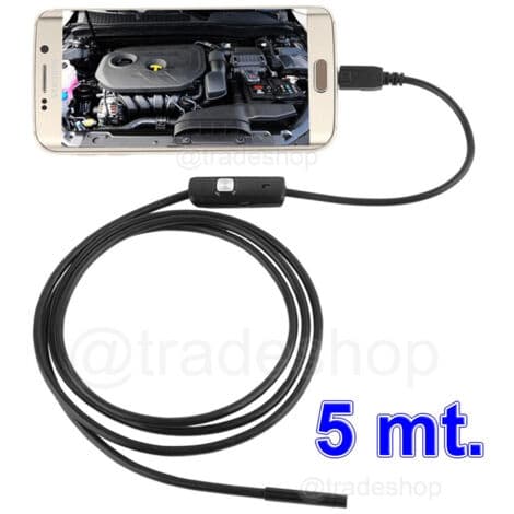 Endoskopisk inspeksjonskamera Micro USB for Android med OTG-funksjon 5m