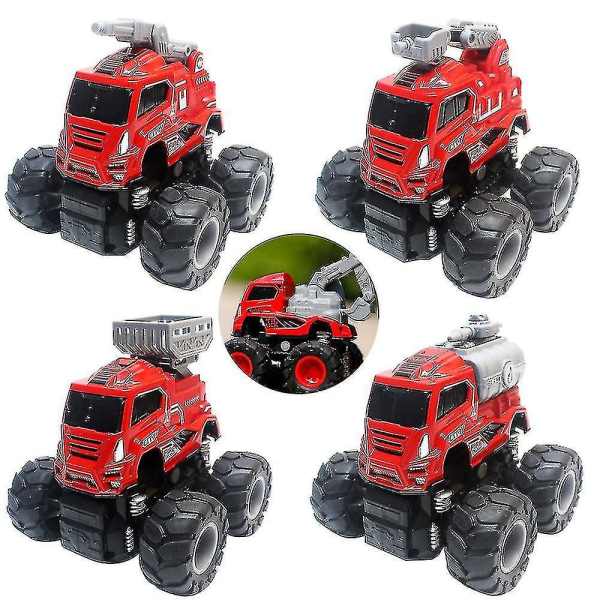 Barnleksaker Brandbilar Leksaksbilar för 3-åriga pojkar Brandbilsmodeller Bilpresenter till barn Småbarn