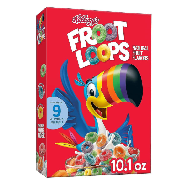 Kellogg's froot loops morgenmadsprodukter, 10,1 oz