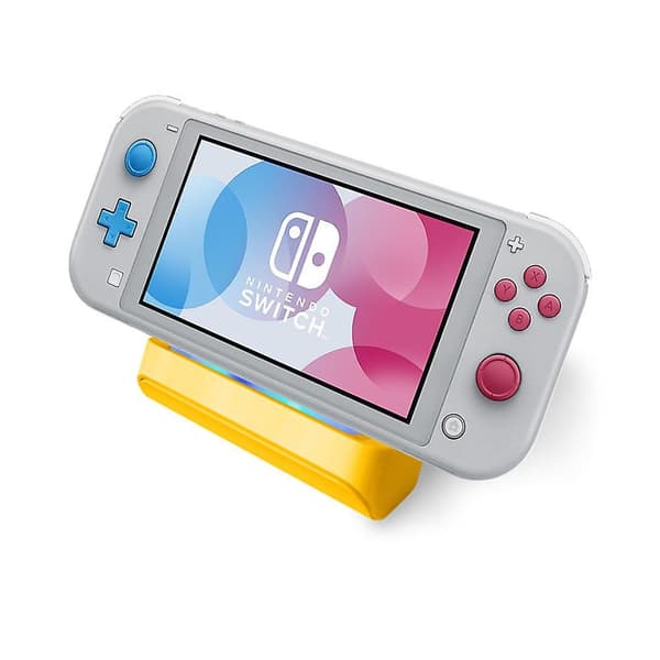 Nintendo Switch Holder, Nintendo Switch og Nintendo Switch Lite/LED Laderstativ (Gul)