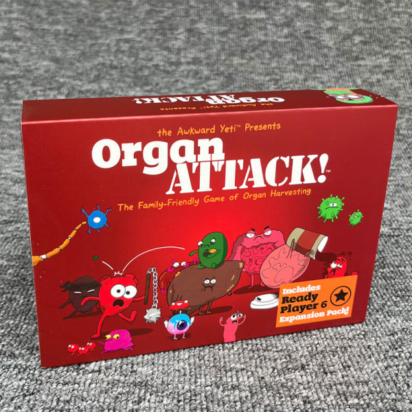 Organ Attack mänskliga organ attack strategispel kort-GAMMEL