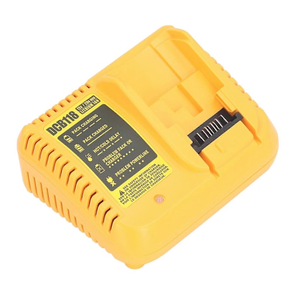 DCB118 Elværktøjsoplader Erstatning 20V Lithium Ion Batterioplader til DCB118 DCB105 DCB015 DCB112 til DCB206 DCB606 DCB609 DCB204 DCB612 DCB201 Ye