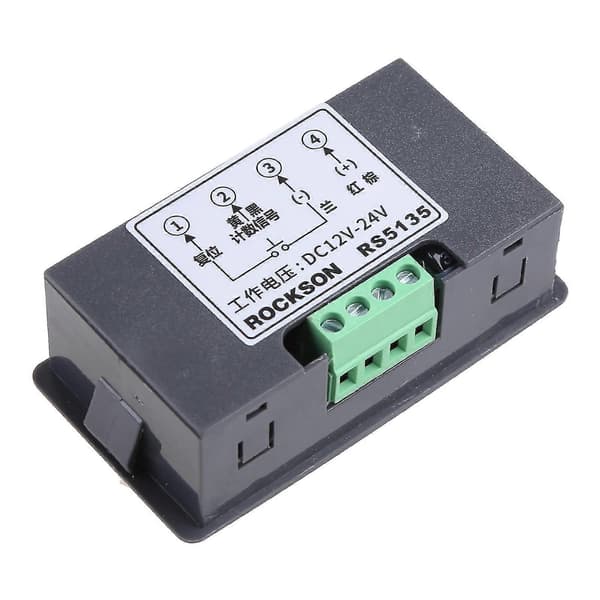Plus Tellerpanel Totalisator 0-9999 Digitalt LED Tellerpanel Meter 5 Sifre