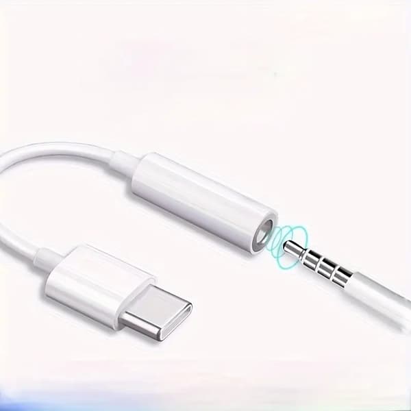 USB Type-C til 3,5 mm hovedtelefonstikadapter, han til hun lydkontakt