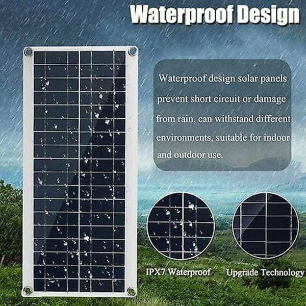 YSDSY 300W 12V solcellepanel, solcellepanel-sæt, batterioplader-sæt med regulator