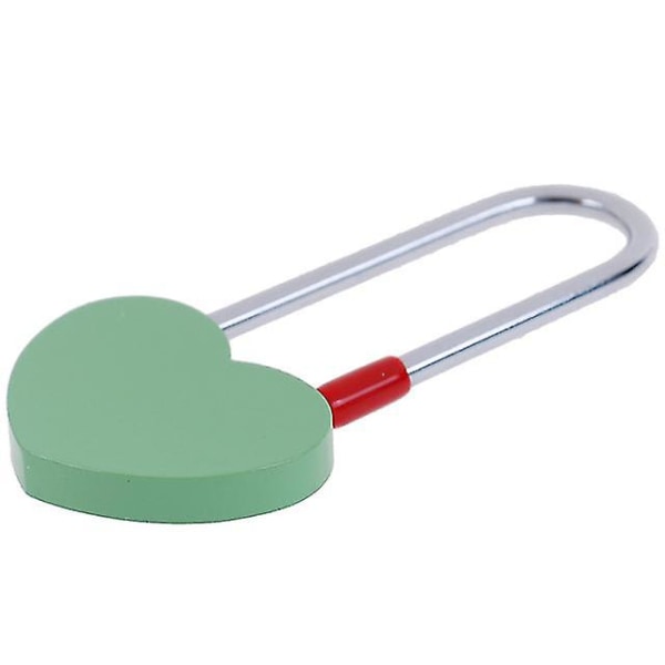 Gaveønske lås farge enkelt hjertelås søt mini elsket lås hengelås liten lås kreativ grønn