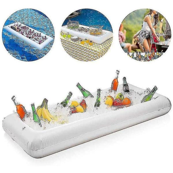 Flydende poolbakke. Flydende PVC ølholder. Oppustelig buffetbakke