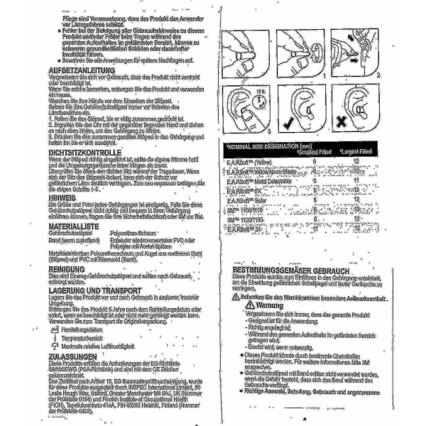 3m Ear Classic Öronproppar, 50 par förpackade i par, Gul, Snr = 28db, Hörselskydd  2024rui