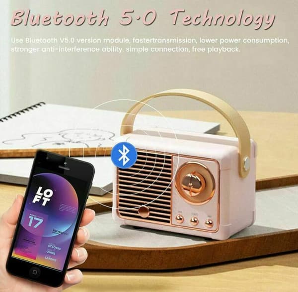 Trådlös högtalare Bluetooth Mini-högtalare - Vit, 1 st