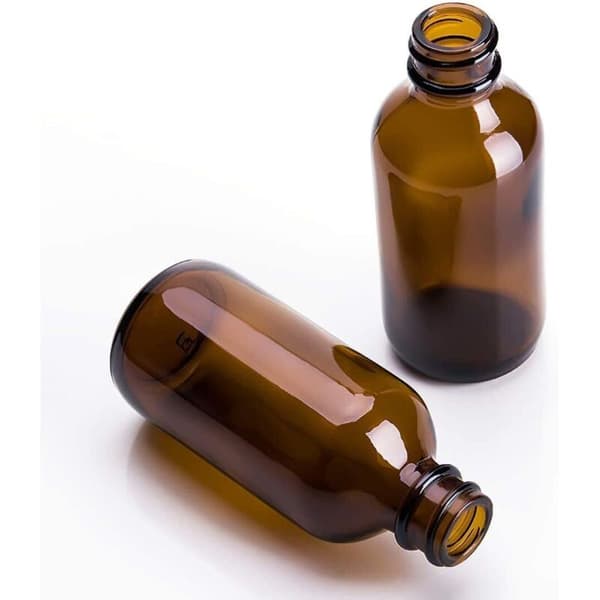 Set med 30 bruna glasdroppflaskor, tomma bärnstensfärgade glasflaskor för eteriska oljor och massageoljor - 60 ml