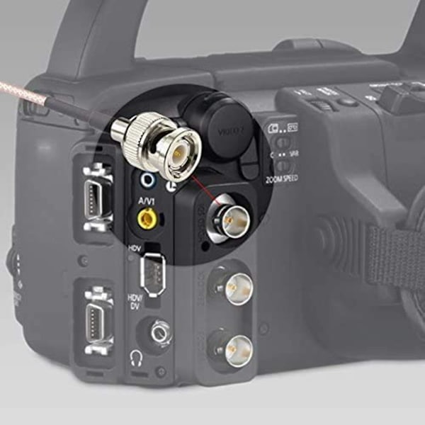 4st 3g Hd Sdi Kabel Bnc Kabel 30cm 75 Ohm För Kameror Videoutrustning Stöder Hd-sdi 3g-sdi 4k 8k