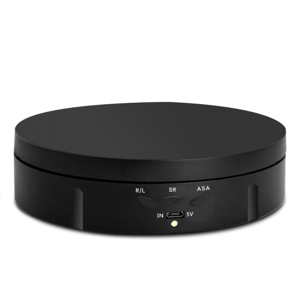 14,6 cm automatisk elektrisk drejeskive 360 graders roterende displaystativ, sort