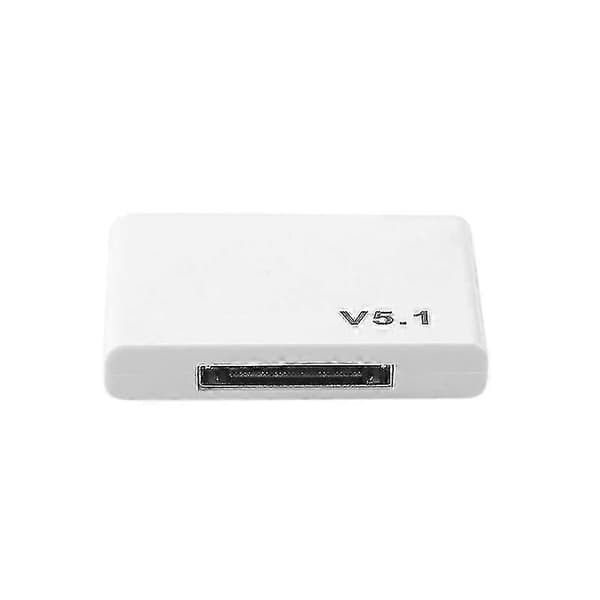 Hvit Bluetooth 5.1 Trådløs Lydmottaker Adapter (A2DP) - 30 Pin 25-26s