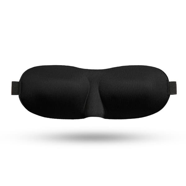 Sovemaske 3D 2-pakning Svart