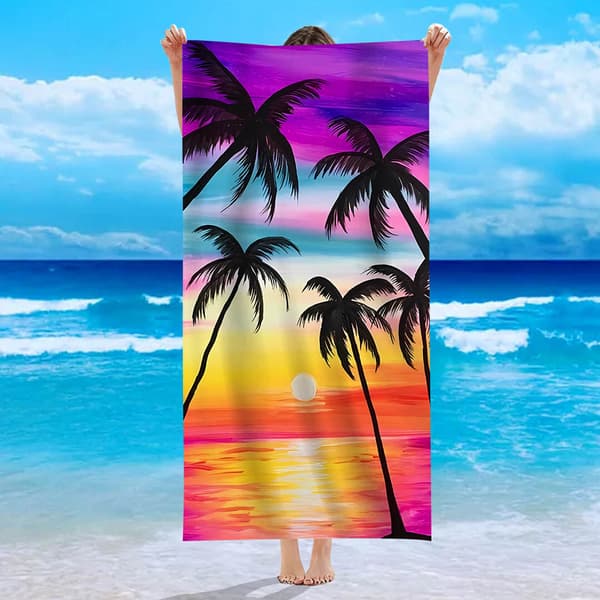 1 rantapyyhe, koko 70cmx140cm