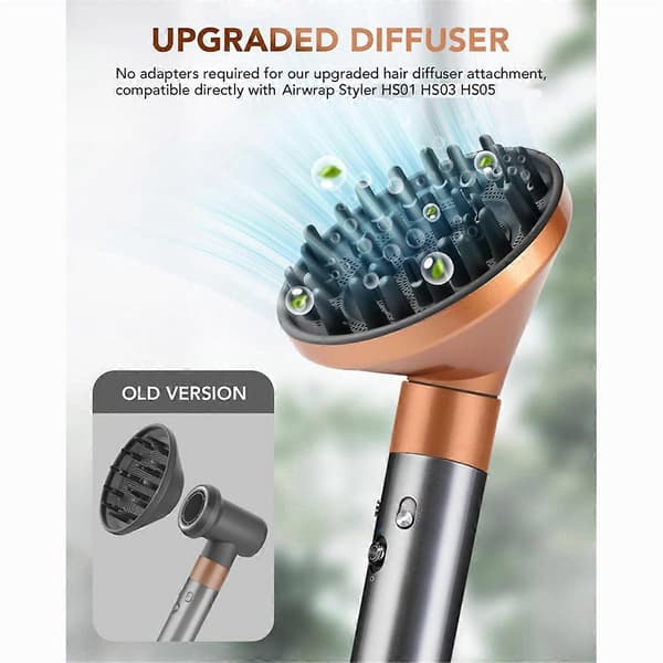Diffuserdyse & Wave+Curl Diffuser til HS01 HS05 HS08 Diffuserdyse Tilbehør