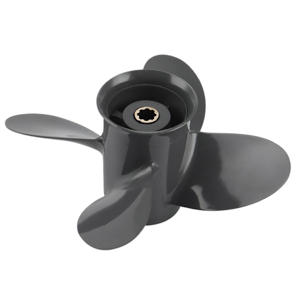 Propeller 4 Blad 9 1/4X10 för Honda och Yamaha Utombordare BF8D/BF9.9D BF9.9/BF15A BF15D/BF20 8 Spline