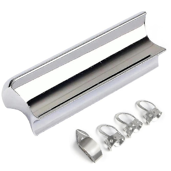 Less Steel Gitarrslide T-Bar for Dobro, Lap Steel Gitar, An Gitar, Elektrisk Gitar