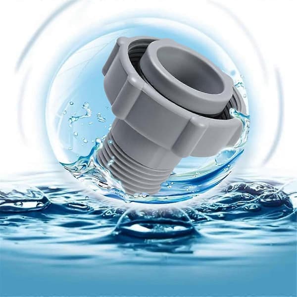 Afløbsfitting til swimmingpool, forbinder til BestWay P6A1420 Coleman pools, forbindes til bunden af poolen