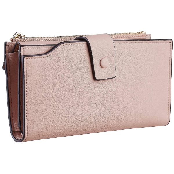 Antimagnetisk lommebok damelommebok kuveskinn lommebok stor kapasitet clutch veske