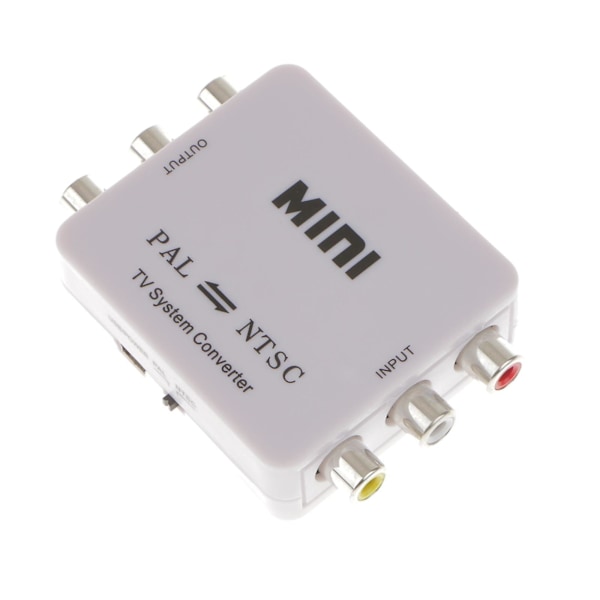 PAL/NTSC/SECAM till PAL/NTSC MINI Dubbelriktad TV System Växlare Konverterare