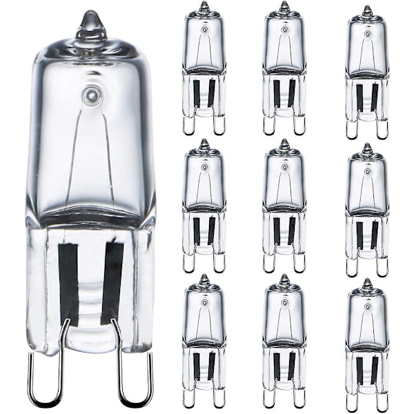 G9 Glödlampa 42w (44w) Dimbar Varmvit 2800k, G9 Halogen Glödlampa För Inomhusbelysning 230v G9 Kapsellampor, 10-pack [Energiklass G]