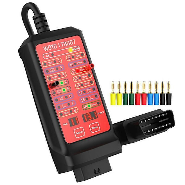 WOYO CTB007 OBD Breakout Box CAN Test Box Bil OBD Breakout Box Diagnostikverktyg OBD2 Testare för 16 P