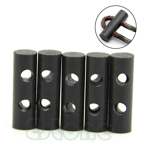 5 st användbara redskapssatser överlevnad borrad Ferrocerium Rod Flint Fire Starter Toggle