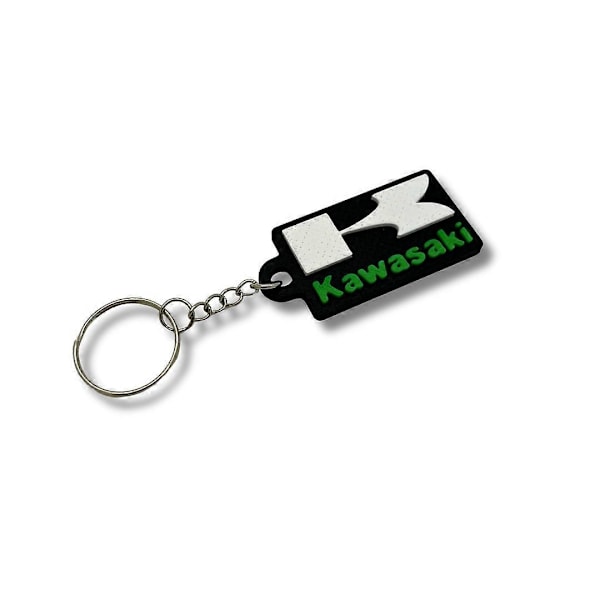 Key ring chain emblem accessory for Kawasaki