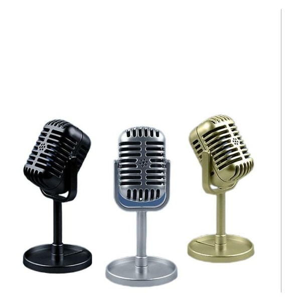 Retro Style Universal Microphone Support Model Retro Classic Dynamic Microphone-silver
