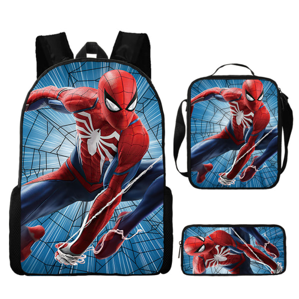 Spider-Man Reppu Reppu Koululaukku Penaali Case Kolmiosainen set