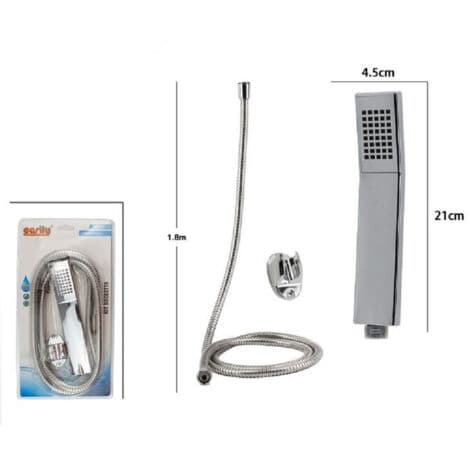 Kit Rektangulær Håndbruser Bad 69088 Lace 1,8mt Beslag
