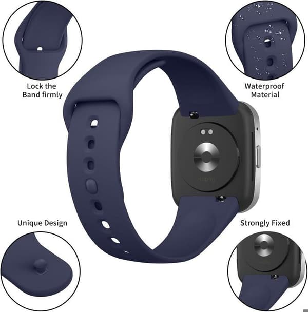 Udskiftningsrem - REDMI WATCH 3 ACTIVE - 3-pak farver - Åndbart porøst materiale - Quick-release stift