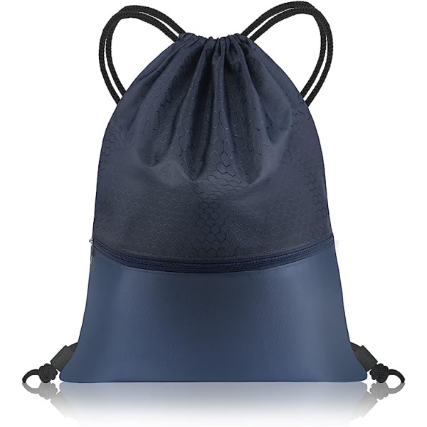 Sportssnørepose Lynlås Vandtæt sammenfoldelig unisex rygsæk