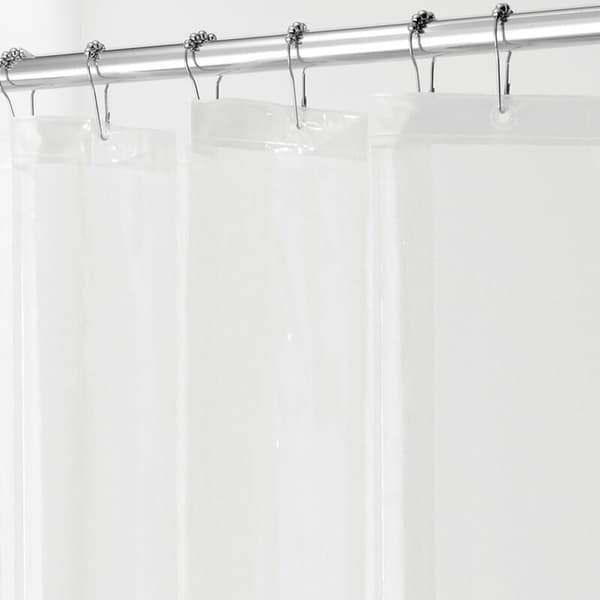 Transparent duschdraperi 3.0. Transparent badrumsfoder. Tillverkad av mögelresistent PEVA.