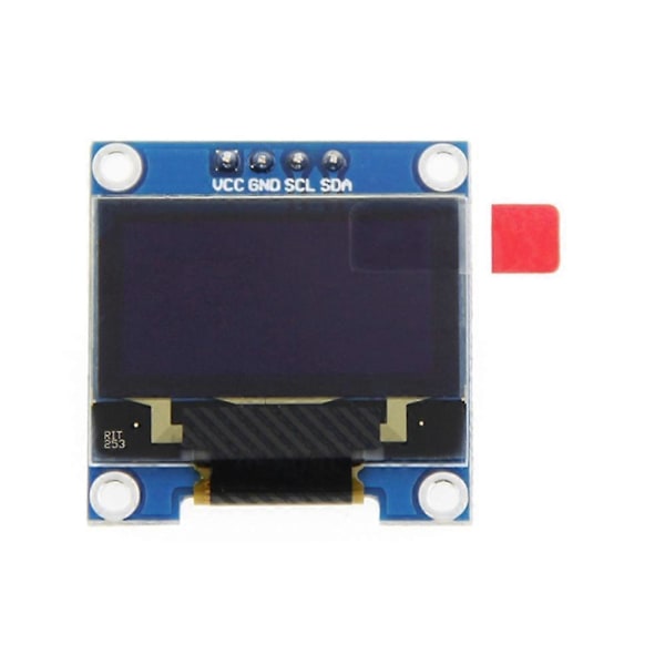 Raspberry Pi:lle 0,96 tuuman OLED kotelolla I2C SSD 4-nastainen moduuli LCD-näyttö CPU-lämpötilalle