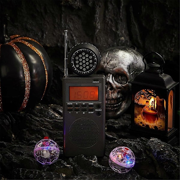 4 st Spirit Box Utrustningskit, med 2 LED Kattbollar 1 Spirit Box Högtalare Paranormal Utrustningskit för