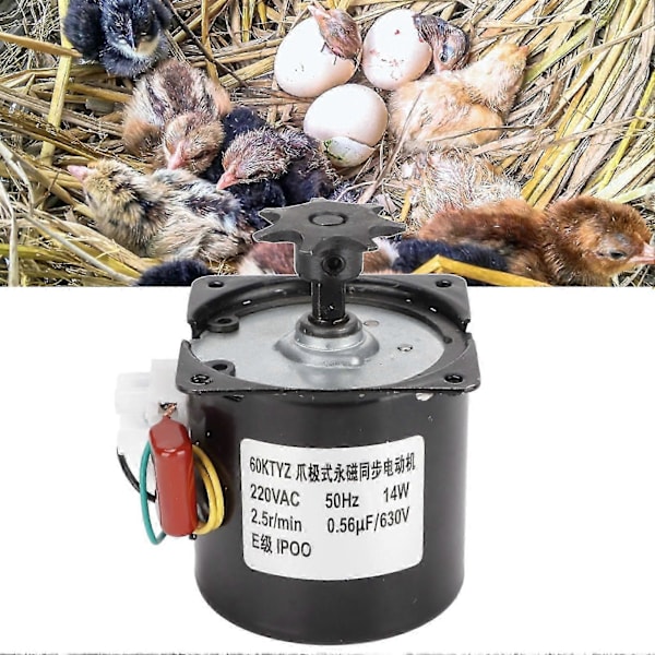 Automatisk 220V Äggvändarmotor för Inkubator, Synkroniserad Kläckningstillbehör