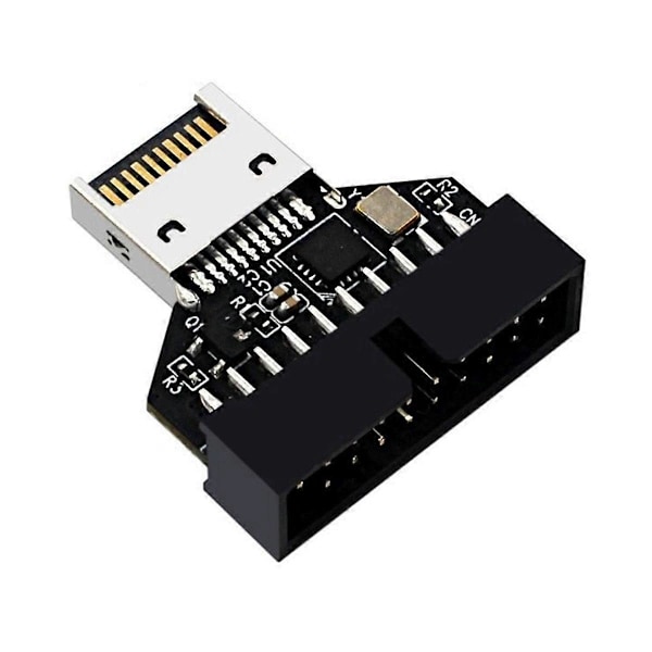 USB3 Typ-E 20Pin till USB 19P Chassi Front Konvertera Moderkort Typ-E Expansionskort Typ-E Inte