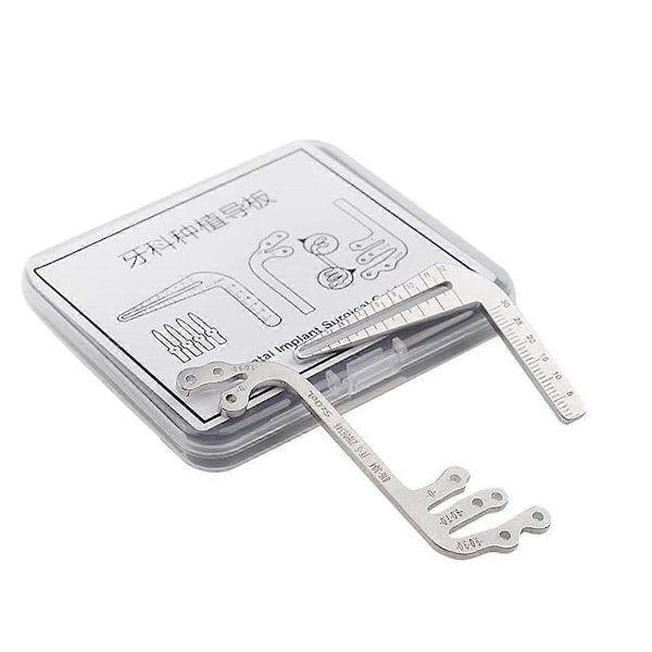 6st/Set Implantatguide Set Autoklaverbar Oral Plantering - Lokaliseringsvinkel Linjal