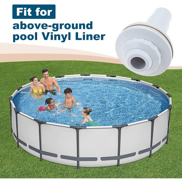 Passer til Hayward SP1023 1-1/2 tommer FIP overjordisk pool komplet returdyse fitting - 1 stk