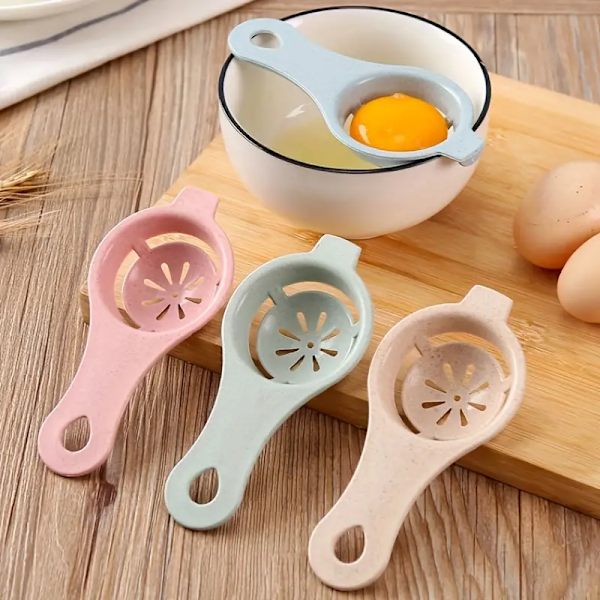 1 eggdeler, eggehviteseparator, 1 pakke eggeplomme proteinseparator i flere farger for baking og matlaging