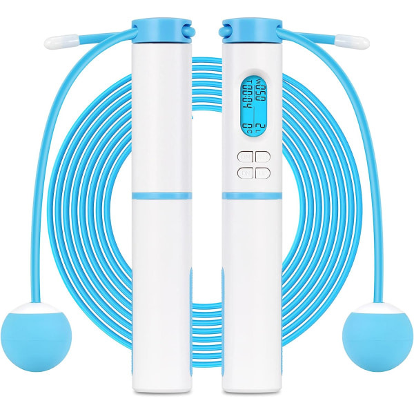 Jump rope with counter, calorie counter and timer