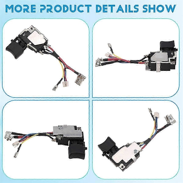 Strömbrytare för Makita 6507228 650722-8 6502414 6507032 TD134DX2 Strömbrytare p