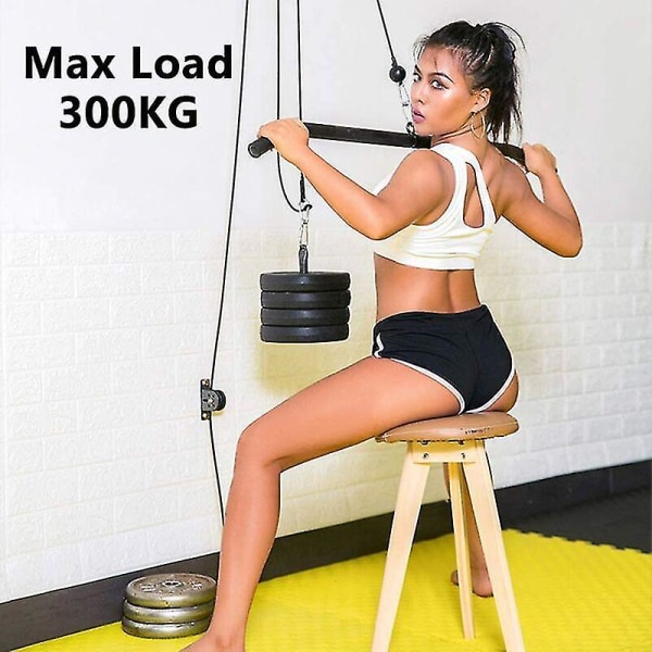 300 kg fastmontert lydløs svingbar trinse