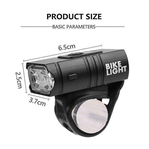 Sykkellys, USB-oppladbar sykkelhovedlykt 2000 Lumen Super Lys Sykkelforlykt